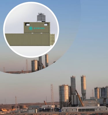 concrete cooling chiller ice plant