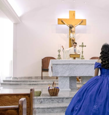 quinceañera en inglesia en mexicali