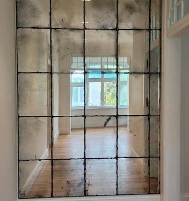 lustra postarzane, lustra antyczne na wymiar