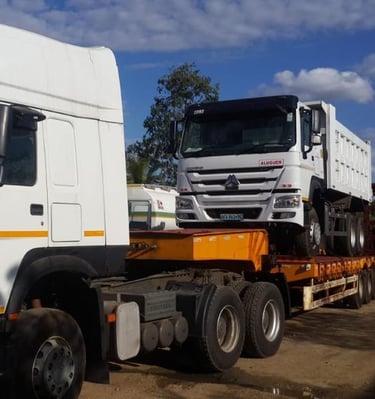 lowbed vehicle transportation