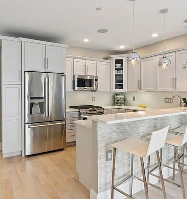 Interior picture of a renovated kitchen in Aurora