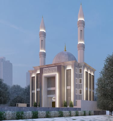 Construction site with workers and heavy machinery in progress