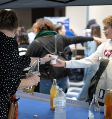 photos de la pause gourmande lors de l'événement de lutte contre le harcèlement scolaire Harc'Event