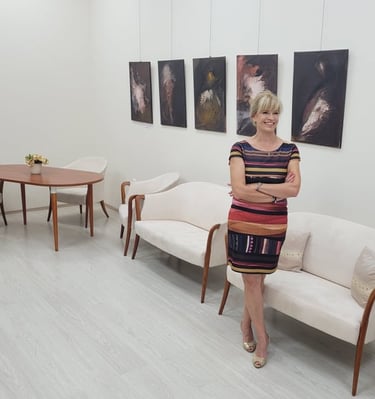 FADO SERIES//Sold /Private property,  middle three/Snapshot at the exhibition