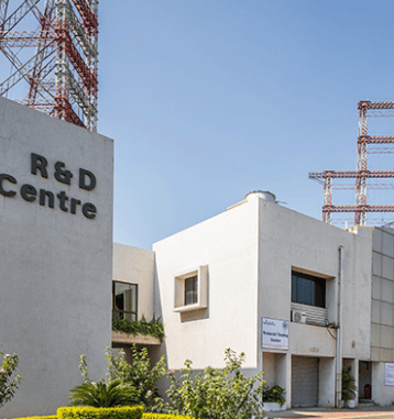 Gavi Infra R&D and operations building with high-voltage transmission towers – EPC infrastructure hu