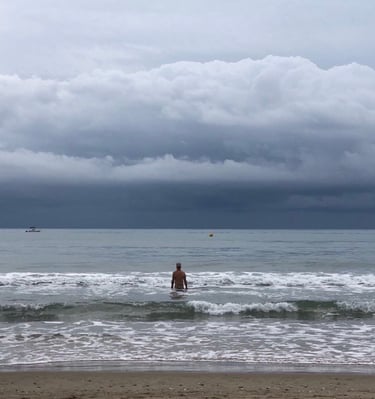panoramique Yann Rigaud de dos plage