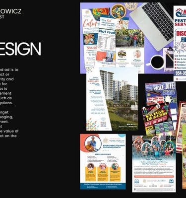 freelance ad design, magazine ads, print ads