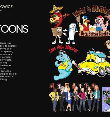 custom cartoon artist, freelance cartoons, cartoon art