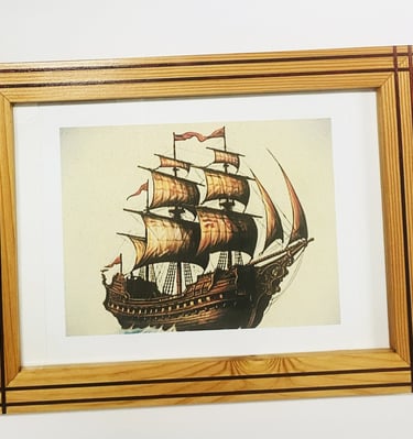 Oleo print  Wall Art . Modern Wood  Wall Art., this product is manufactured to order.