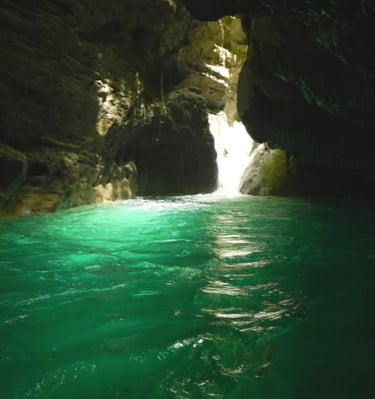 water in busan cave