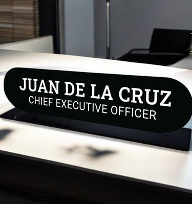 Acrylic Desk Name Plate