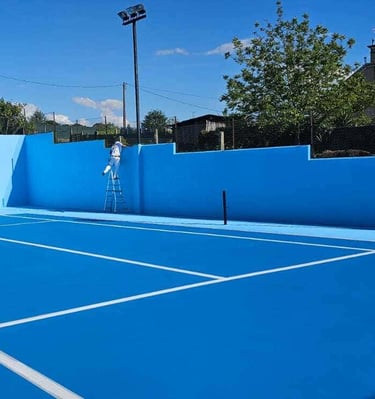 pintura antideslizante para pistas de tenis