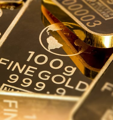 close-up of gold representing central banks using gold, and why you should too for gold ira