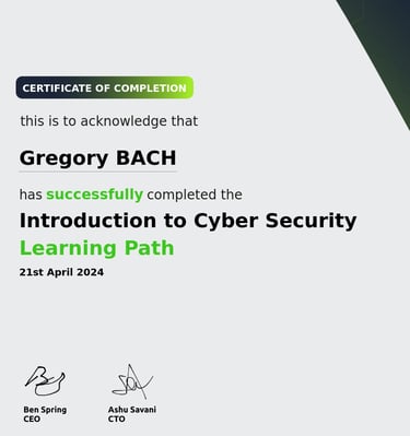 try hack me - intro to cyber security certification