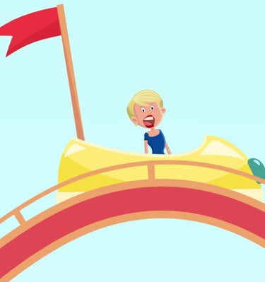 Hound Dog News for Kids S1 E3 Alex surprises Amber to a teleport roller coaster ride