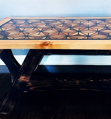This product is manufactured to orde Wood And Epoxy  coffee table. Indoor & Outdoor.