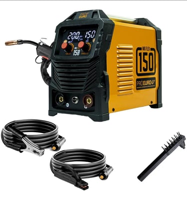 Máquina de Solda Multiprocesso MIG Flex 150a Pró Euro Bivolt MIG sem gás MMA TIG 640Hz