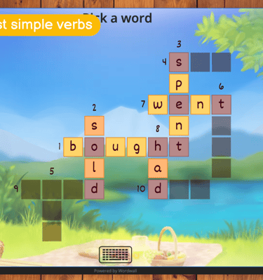 a picture of a picture of a word game