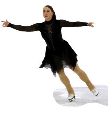 Adult skater skating a program