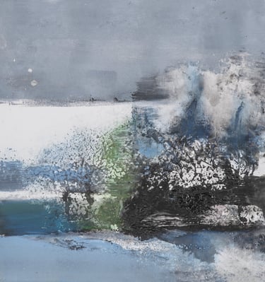 Tájkép sorozat#Napfoltok #sunspots /200euro/2024/ 40x40/akrilvegyes /Acrilyc_mixed media