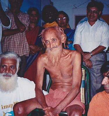 Sri Amritananda and his Guru Gurugaru