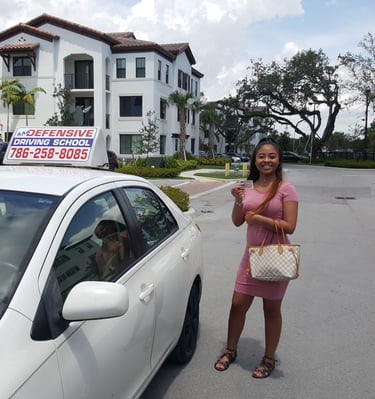 Student driver.