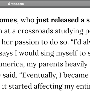 Rayssa Slater SAG Actor & Musician - vice article