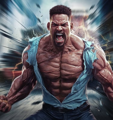 will smith as red hulk