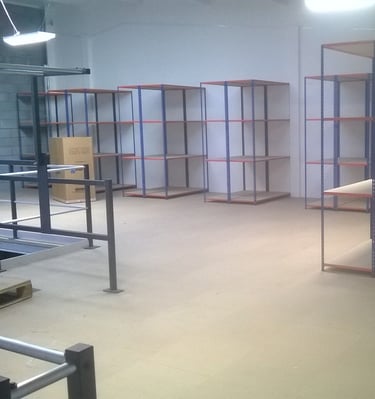 Shelving System on Mezzanine Floor