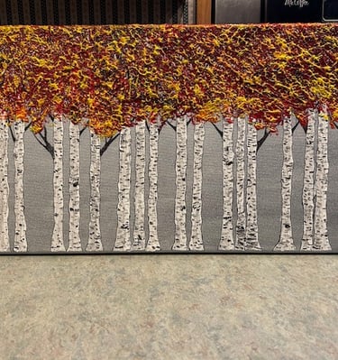 Birch Forestin Autumn