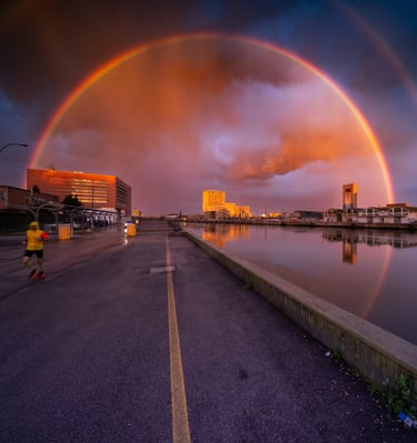 noflydrone, Ravenna, arcobaleno, lucagiuliani