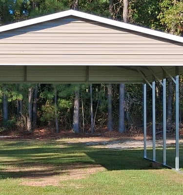 B-Frame Carport sold by Pine View Buildings of Moore County
