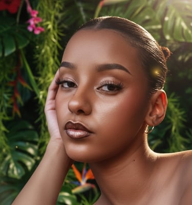 A beautifull woman looking into the camera