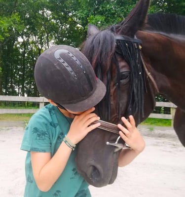 séance équithérapie individuelle  enfant