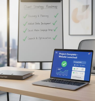 a laptop computer sitting on a desk with a laptop and a laptop form shobhit goyal
