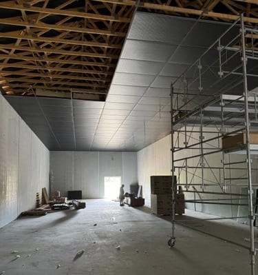 Isolation plafond pour un chai