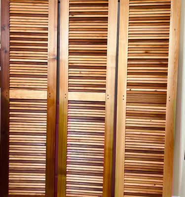 Cedar Wood Shutters (INDOOR), This product is manufactured to order.