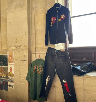 vente marché market beaux arts paris chemise jean veste matisse
