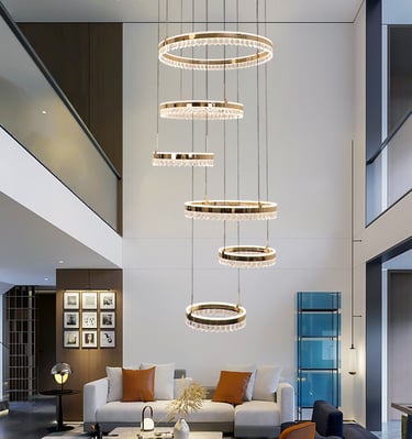 new design crystal chandelier for townhouse