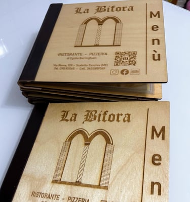 Menu pizzeria progettazione e realizzazione