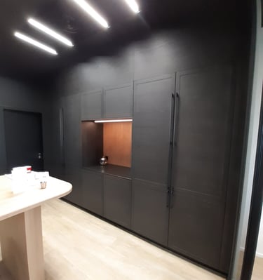 Rangement et cuisine intégrée en entreprise - DEPETRIS DESIGN