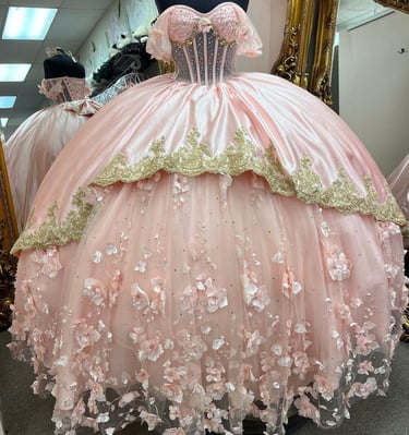 Quinceanera Dress Made Exclusive for Alamo Bridal In San Antonio TX. Quince Dream Dress