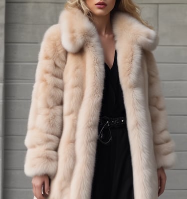 A serene landscape with a model showcasing a casual outfit.