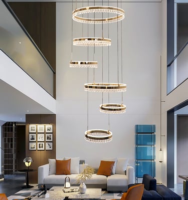 new design crystal chandelier for townhouse