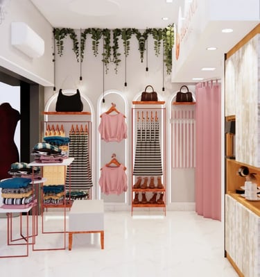 loja de roupas franquias interiores