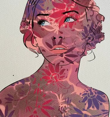 Efin portrait woman pink