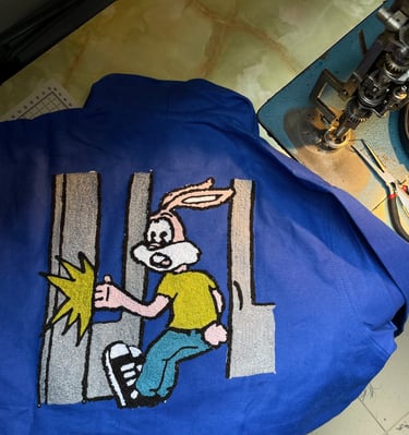 Veste jacket bleu de travail workwear serge le lapin paris