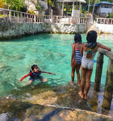 a dip into the refreshing water of Kansanto Springs