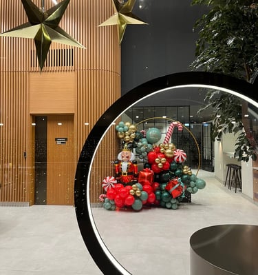 Joydeco London Christmas Balloons