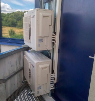 2 multi-split units installed.